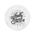 thumbnail image 2 of SIDONKU 60 inch Round Beach Towel Blanket Red Vintage New York Starburst City Text Letters Travel Travel Circle Circular Towels Mat Tapestry Beach Throw, 2 of 2