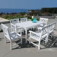 thumbnail image 2 of Vifah Bradley Outdoor 7-Piece Wood Patio Dining Set In White V1336SET3, 2 of 5