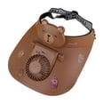 thumbnail image 2 of Rechargeable Usb Cooling Hat, Ventilated Sun Visor With Built-In Adjustable Fan, for Outdoor Activities, Coffee, 2 of 6