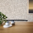 thumbnail image 5 of Tempaper Mosaic Tile Neutral Peel and Stick Wallpaper, 20.5" x 33', 5 of 6