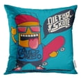 thumbnail image 1 of RYLABLUE Skate Cool Monster Skater Skateboard Graphic Design Text Street Throw Pillowcase Cushion Case Cover, 1 of 1