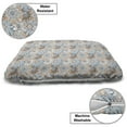 thumbnail image 3 of Mandala Pet Bed, Vintage Ottoman Elements in Oriental Style Paisley Inspired Flourish, Resistant Pad for Dogs and Cats Cushion with Removable Cover, 24" x 39", Pale Orange Blue Black, by Ambesonne, 3 of 4