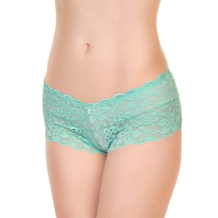 

Angelina Floral Lace Cheeky Boxer Panties (12-Pack)