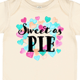 thumbnail image 4 of Inktastic Sweet As Pie Hearts Boys or Girls Baby Bodysuit, 4 of 5