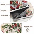 thumbnail image 6 of Area Rugs 2.7'x5', Red Beige Gnomes Christmas Carpet for Living Room Bedroom Dining Room, Xmas Ball Gifts Snowflake Throw Kitchen Rugs Non Slip Washable Rectangle Indoor Outdoor Rugs, 6 of 8