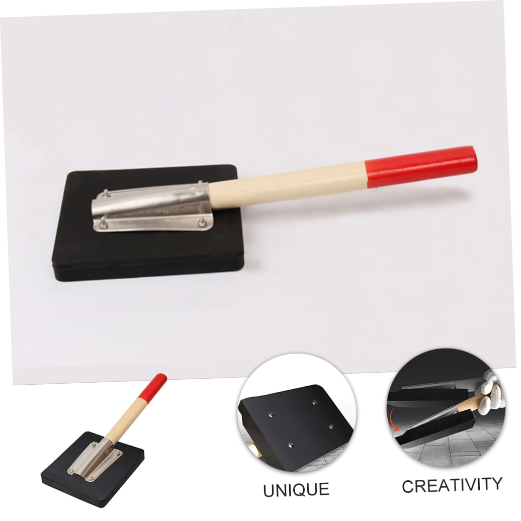 PBPBOX Tiles Paving Clapper Board Rubber Hammer with Ergonomic Wooden Handle for Construction Use
