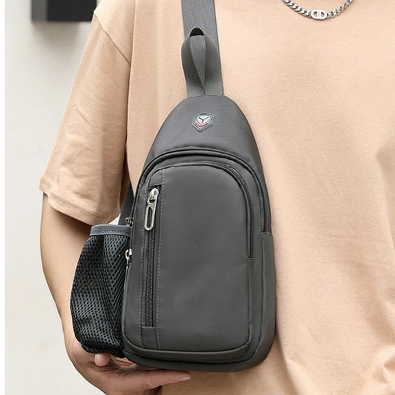 Miogawg Crossbody Bag, Waterproof Sling Backpack, Adjustable Travel Hiking Essentials Casual Daypack Multipurpose Chest Bag Purse For Women Men