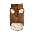 thumbnail image 6 of Warm Fleece Dog Coats with Durable Harness Buitl,Waterproof Puppy Jacket for Small Dogs & Medium Dog & Large Dog,Dog Vest for Cold Winter(Coffee,XL), 6 of 7