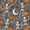 Gray Halloween Skeleton, variant on Yayeee Wall Clock Battery Operated 9.5" Silent Quartz Non-Ticking for Living Room Decor, Various Tomatoes