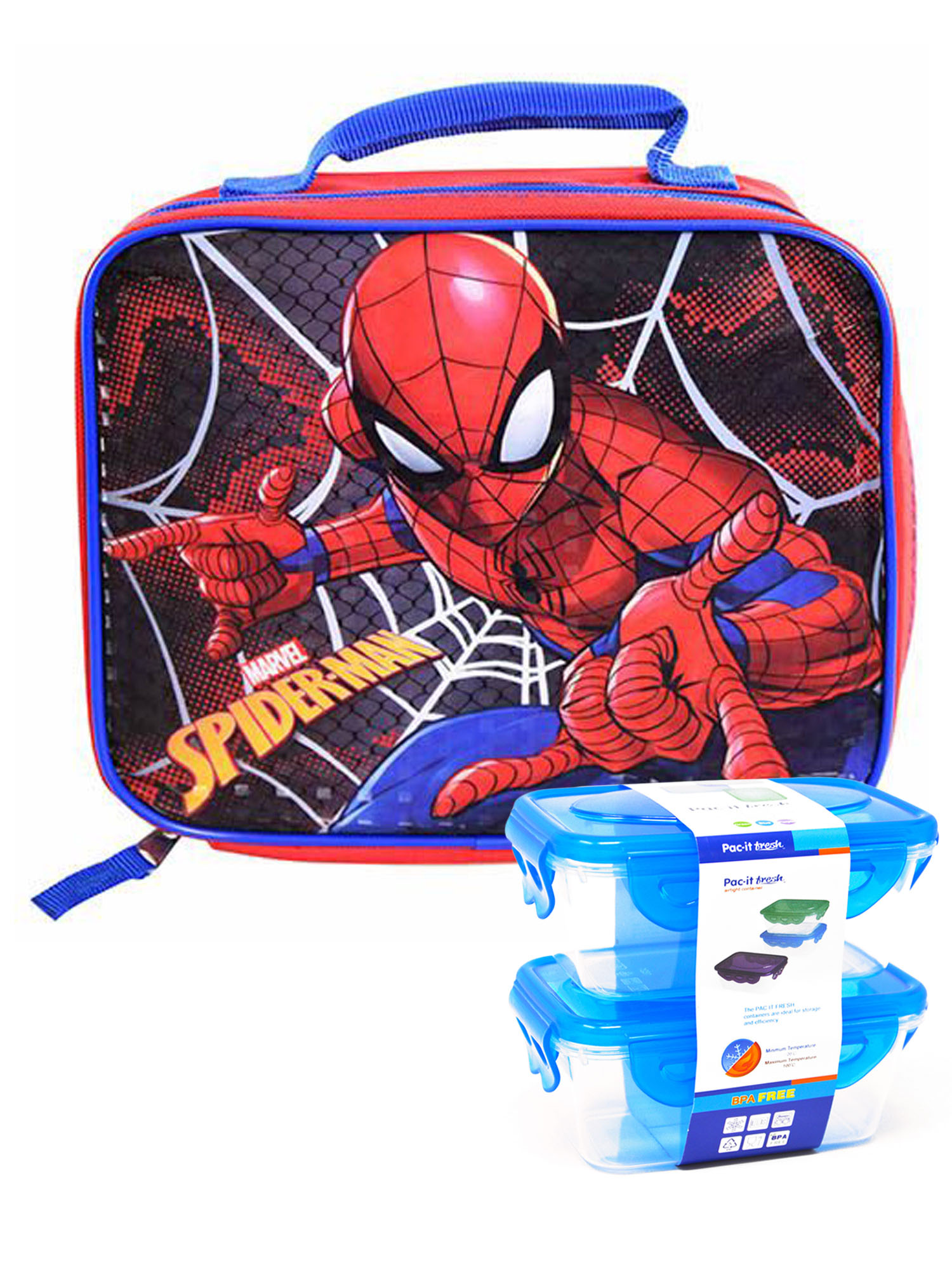 spiderman insulated lunch bag