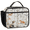 Beige, variant on Jiaoprinted Insulated Lunch Box for Adults, Stripes Flowers Reusable Cooler Lunch Tote with Detachable Handle, Colorful Stripes Leakproof Lunch Bag