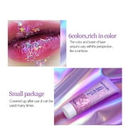 BEUKING Face Glitter Gel Mermaid Scale Gel, Holographic Chunky Glitter Gel for Body, Hair, Face, Nail, Eyeshadow, Long Lasting Liquid Glitter Cream, Fairy Costume Accessories Makeup for Women& Men
