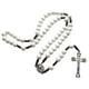 thumbnail image 2 of Rosario de madera VentDepot CatholicDivin04 1Pza 30cm 5.3x3.1cm Cruz Cuentas 10mm Blanco, 2 of 2