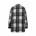 thumbnail image 4 of Light Jackets For Women Sevevn Womens Flannel Plaid Shacket Jacket Button Down Tartan Trench with Pocket Long Sleeve Cropped Fashion Coat, 4 of 5
