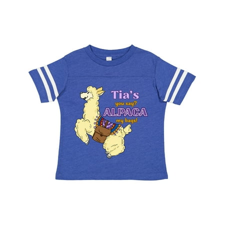 

Inktastic Tia s You Say ALPACA My Bags with Cute Jumping Alpaca Gift Toddler Boy or Toddler Girl T-Shirt