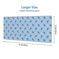 thumbnail image 3 of Pofeuu French Bulldog Puppy Print Desk Mat for Keyboard and Mouse，Computer Desk Matt for Desktop，Large Mouse Pad for Desk，Desk Pads on Top of Desks 12x31.5in, 3 of 8