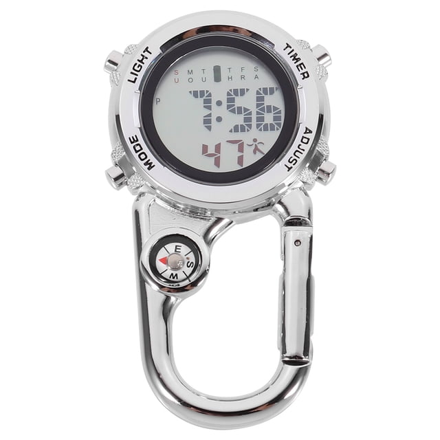 MasteelfCA 1pc Multi-purpose Carabiner Watch Practical Pocket Watch for Outdoor Climbing