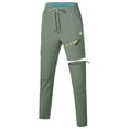 thumbnail image 4 of Women's Lightweight Zip Off Hiking Pants, Quick Dry UPF 50 with Zip Pockets for Travel Grey Green Size S, 4 of 8