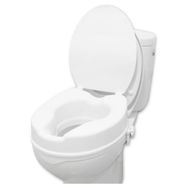 VEVOR Raised Toilet Seat 7-Position Height Adjustment 19.3 - 25.2 350lbs Weight Capacity With