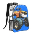 thumbnail image 4 of Blaze And The Monster Machines Clear Backpack 16 Inch Large Capacity PVC Transparent Laptop Bags for Adults, See Through Clear Bookbag for School Sports Work Travel College, 4 of 7