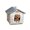 Blue, variant on Dog House Indoor,Enclosed Warm Plush Sleeping Nest Bed with Removable Cushion,Covered Small Pet Condos Indoor Cat Hideaway,Winter Warm Cat Nest Puppy Cave Sofa Pet Products.