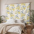 thumbnail image 3 of Yellow Blue Spring Floral Tapestry for Bedroom Wall Hanging Tapestry, Summer Botanical Farmhouse Ceiling Backdrop Tapestries Poster Blanket Wall Decor for Teens Room Living Room Dorm 39" x 59", 3 of 8