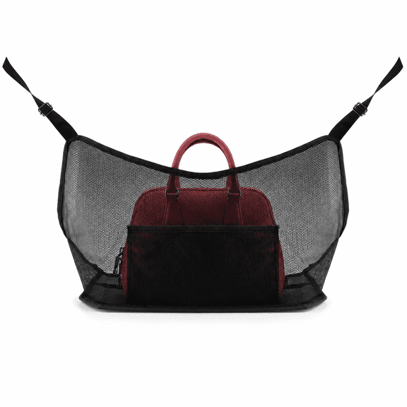 Car Seat Gap Organizer Mesh Net Pocket Handbag Holder Between Front Seats Storage Pouch