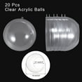 thumbnail image 3 of Uxcell 20 Pcs Hanging Tealight Holders Globes 4" Acrylic Refillable Balls, Plastic Christmas Ornaments Container for Party Home Decoration DIY, 3 of 7
