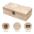 thumbnail image 3 of 7.9×2.3 In Wooden Boxes Durable Easy To Use Dustproof Prevent Slippery Delicate And Cabinet Rose Gold Foil Leopard Print_12, 3 of 8
