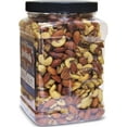 thumbnail image 3 of Deluxe Roasted Salted Mixed Nuts in Sea Salt by Its Delish  Bulk 2 lbs Jumbo Reusable Container Jar - Premium Roasted Nut Mix Without Peanuts  Delicious Snacking Nuts  Great Parties Snacks,..., 3 of 6