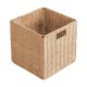 thumbnail image 1 of Cesta tejida decorativa, cesta organizadora tejida a mano, caja para refrigerios, cesta de almacenamiento 25x25x25cm, 1 of 9