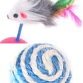 thumbnail image 2 of Hugtrwg Juego 23 Uds. Palos Plumas Bolas Pescado Menta para Ratones Falsos Túnel Cueva Juguete para Gatos, 2 of 9
