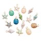 thumbnail image 1 of 30pcs Ocean Sea Style Pendant Drip Oil Necklace Pendants for DIY Jewelry Making (Random Pattern), 1 of 4