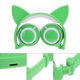 thumbnail image 4 of Auricular recargable plegable luminoso con forma de oreja de gato (verde)-135656.04, 4 of 8
