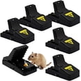 thumbnail image 1 of Trampa para ratones, juego de 6 Trampa para ratones profesional Trampa para ratas Trampa para ratas, Trampa para ratones reutilizable Trampas para ratones profesionales en la casa y el jardín MFZFUKR MZQ-0851, 1 of 9