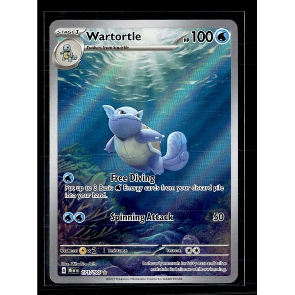 2023 Pokemon Scarlet & Violet 151 Wartortle Holo Secret Rare #171/165 English