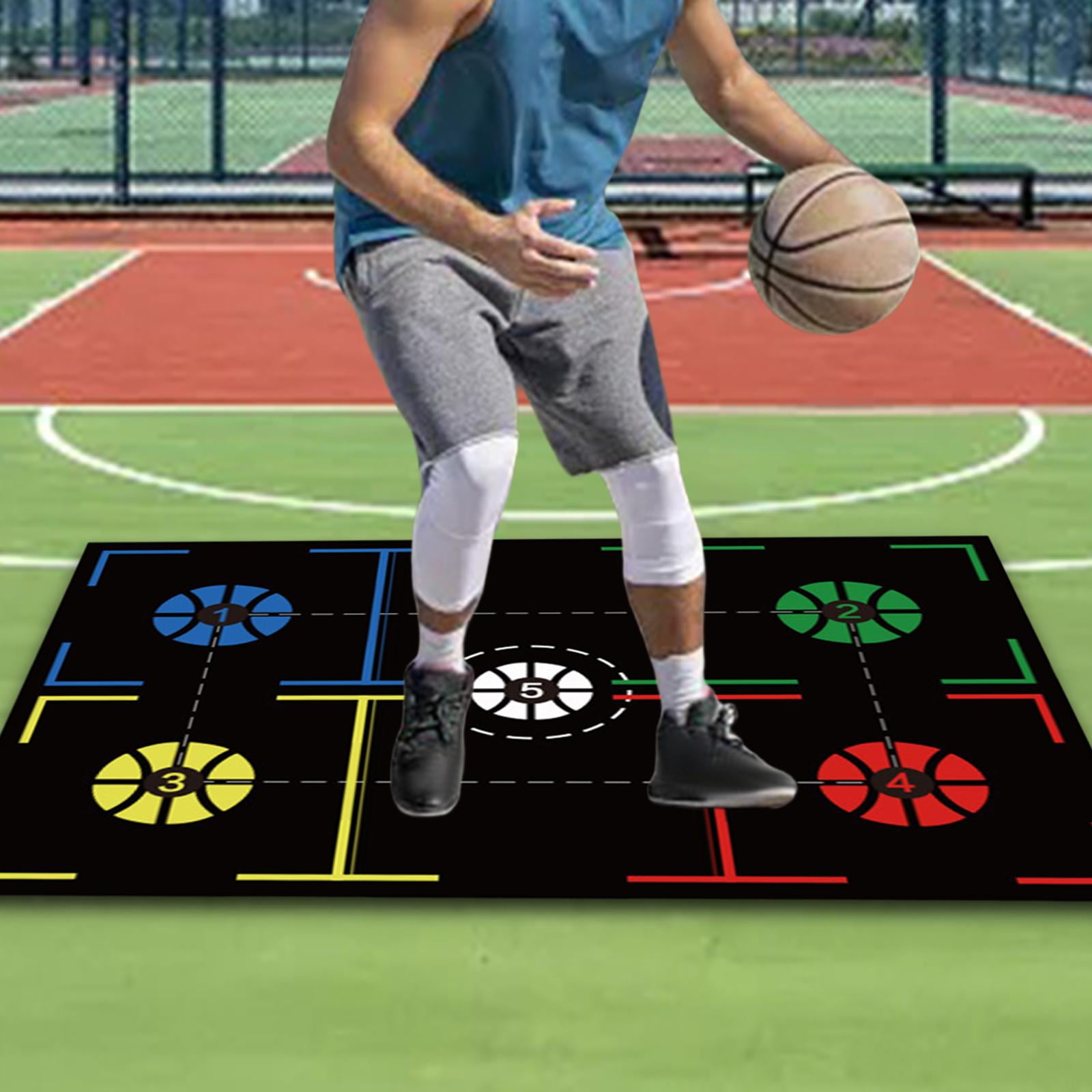 DimyFew Basketball Training Mat Basketball Dribble Trainer Basketball Practice Equipment Style D 120cmx89cm
