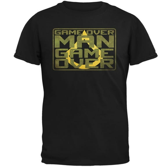 Game Over Man Game Over Mens T Shirt Black 3X-LG