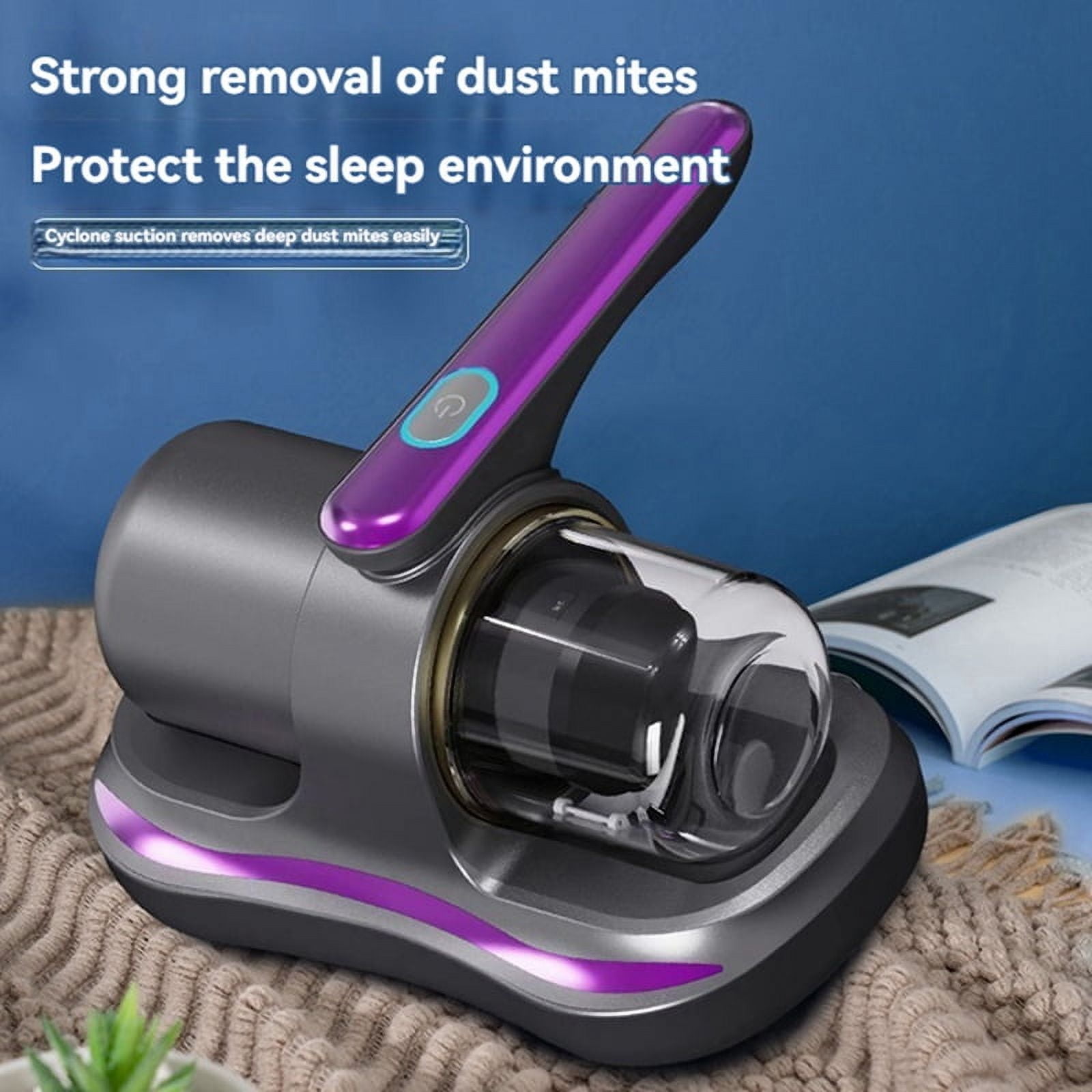 Mattress Vacuum Cleaner,Handheld Bed Vacuum Cleaner with Light,Dust Mite,Cordless Vacuum for Mattress,Sofa,Hair,Carpets