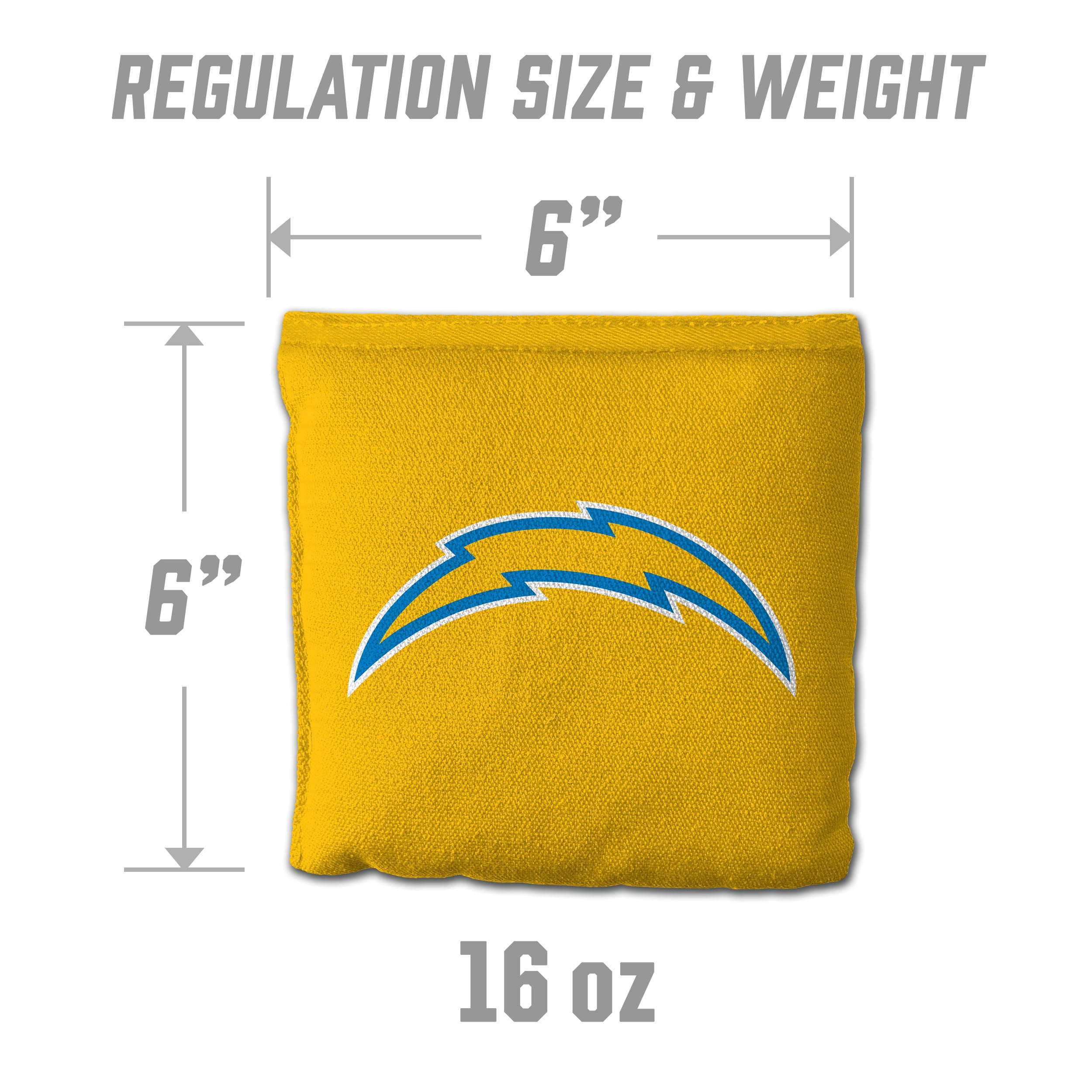 Los Angeles Chargers 8pk Licensed Cornhole Bags