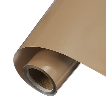 Uxcell Brown Permanent Vinyl, 10 Inch x 5ft Adhesive Vinyl Roll for Decal Cutting, Signs, Scrapbooking, DIY Craft, Home Decorations