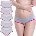 thumbnail image 2 of Odeerbi Reduced Maternity Underwear Low Waist Seamless V-Shaped Solid Color Briefs Panties Gray, 2 of 5