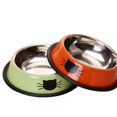 thumbnail image 2 of Cuencos antideslizantes para gatos JAMW acero inoxidable irrompibles alimentador grueso, 2 of 5