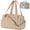 Camel, variant on Novinter Travel Duffel Bag 2 Pack, Gym Bag with Wet Pocket for Women, Lightweight Carry on Weekender Duffel, Water Resistant - Black