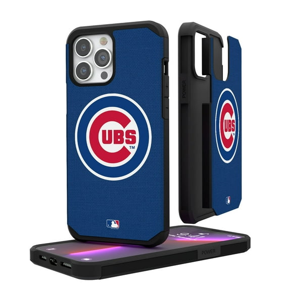 Chicago Cubs iPhone Solid Design Rugged Case