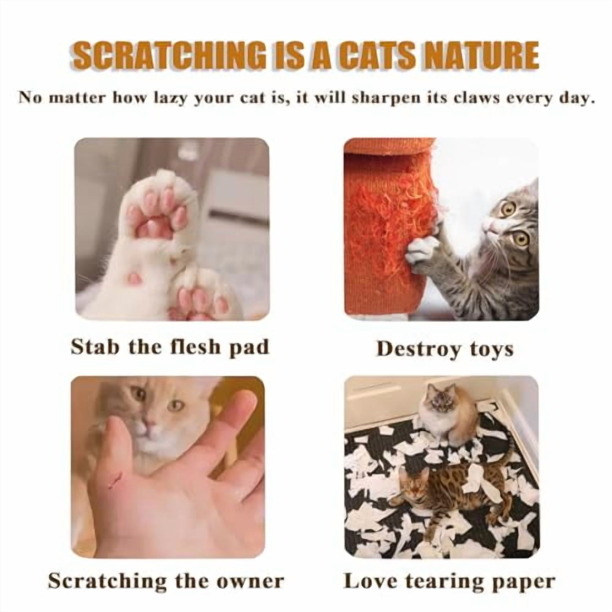 Twisty Paws Cat Toy, 2026 New Extra-Thick & Large Cat Scratching Board with Bell Ball, Twisty Paws Cardboard cat Toy, Interactive Enrichment Toy for Indoor Cats & Kittens (2 Pack)