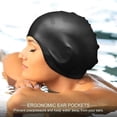 thumbnail image 5 of 1Pcs Durable High Elastic Pool Accessories Waterproof With Ear Protect Diving Bathing Hats Swim Cap Silicone Swimming Caps BLUE, 5 of 8