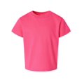 thumbnail image 1 of RABBIT SKINS™ Camiseta de manga corta de tejido jersey de algodón 100 % para niños pequeños (Rosa intenso, 5,6 PIELES DE CONEJO 3301J, 1 of 1