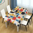 thumbnail image 4 of Yayeee Tablecloths 60" x 108" Rectangle Wrinkle Resistant Party Table Cover, Blue Geometric, 4 of 8