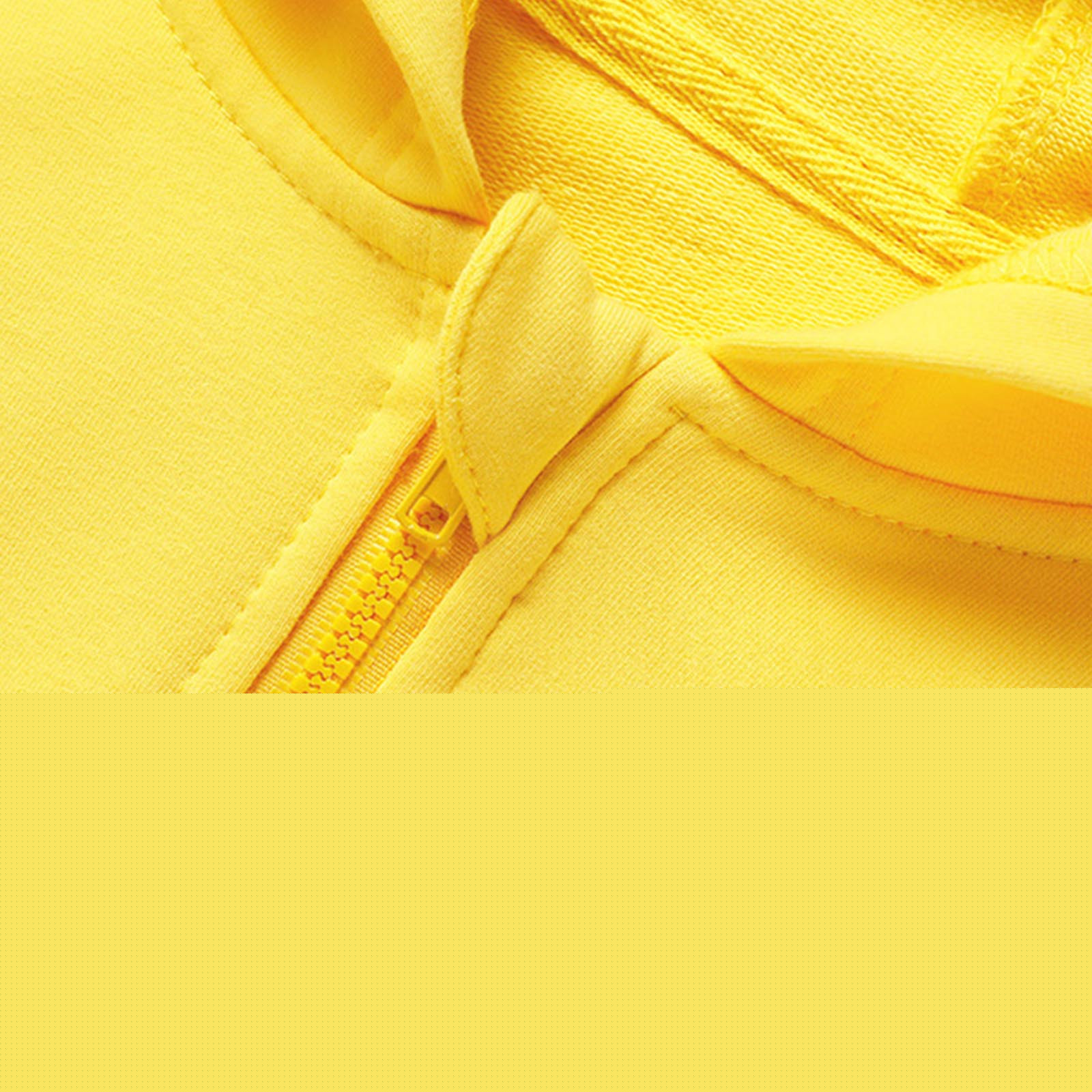 thumbnail image 5 of Spazoro Kids Girls Jackets, Cotton Zipper Fall Winter Long Sleeve Hooded Warm Coats for Child Girls Boys Yellow Size 2 T, 5 of 7